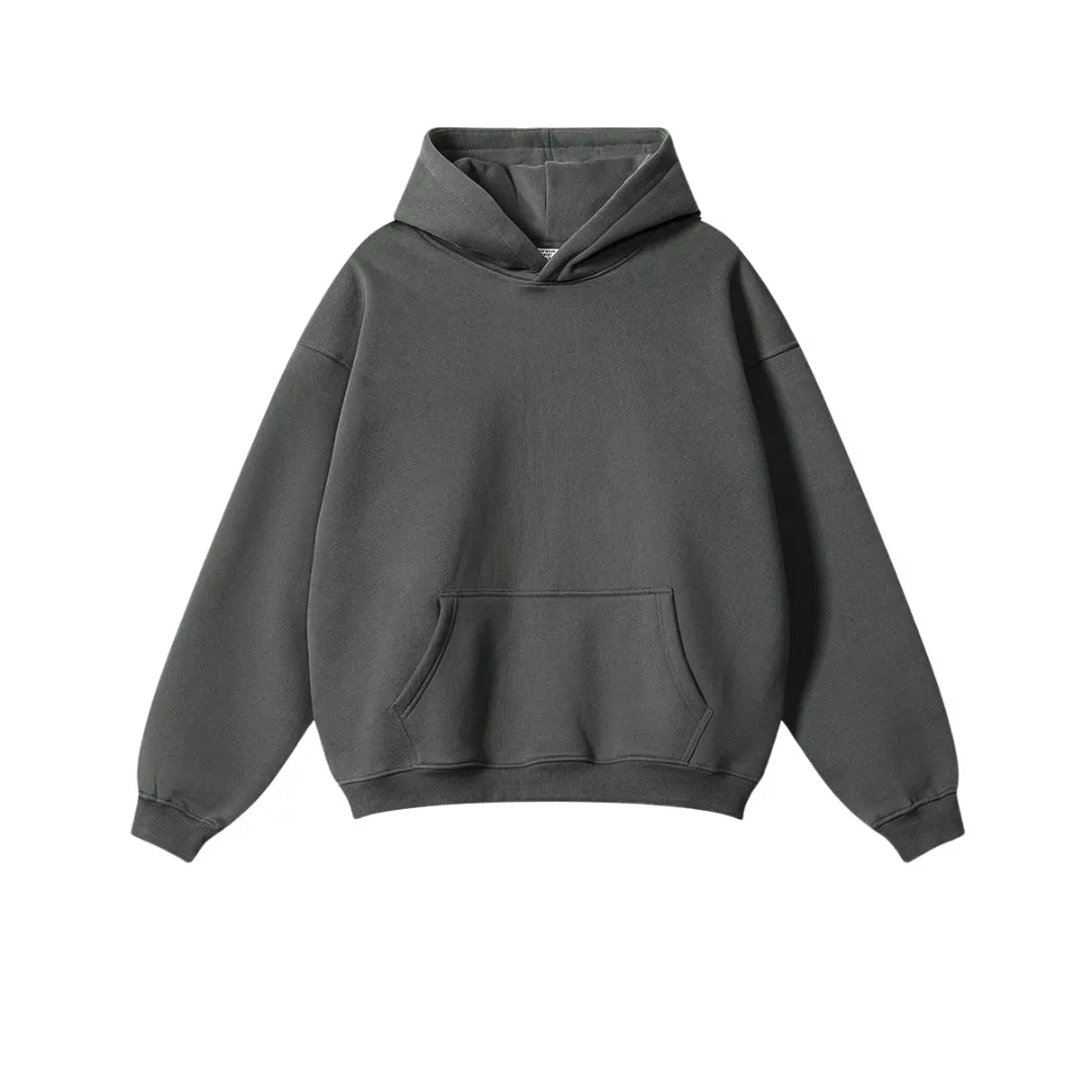 Fleece Lining Oversize Hoodie & Fleece Lining Sweatpants Setup WN9931