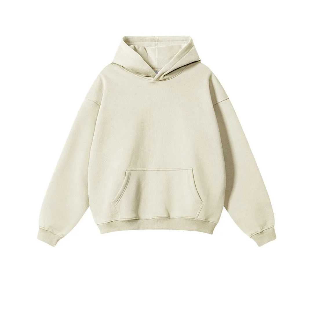 Fleece Lining Oversize Hoodie & Fleece Lining Sweatpants Setup WN9931