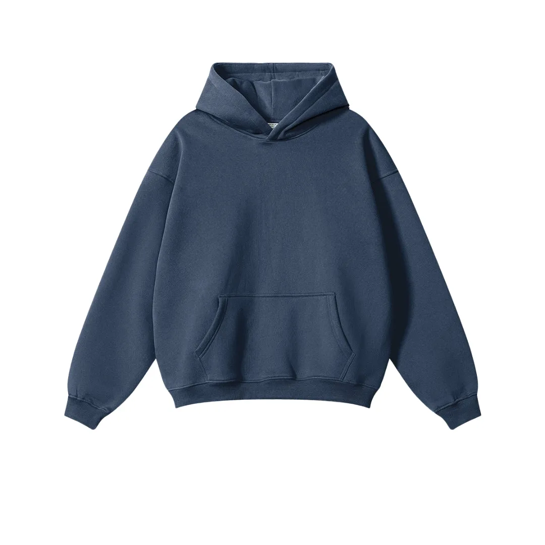 Fleece Lining Oversize Hoodie & Fleece Lining Sweatpants Setup WN9931