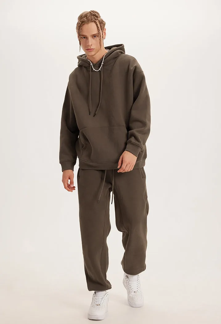Fleece Lining Oversize Hoodie & Fleece Lining Sweatpants WN9945