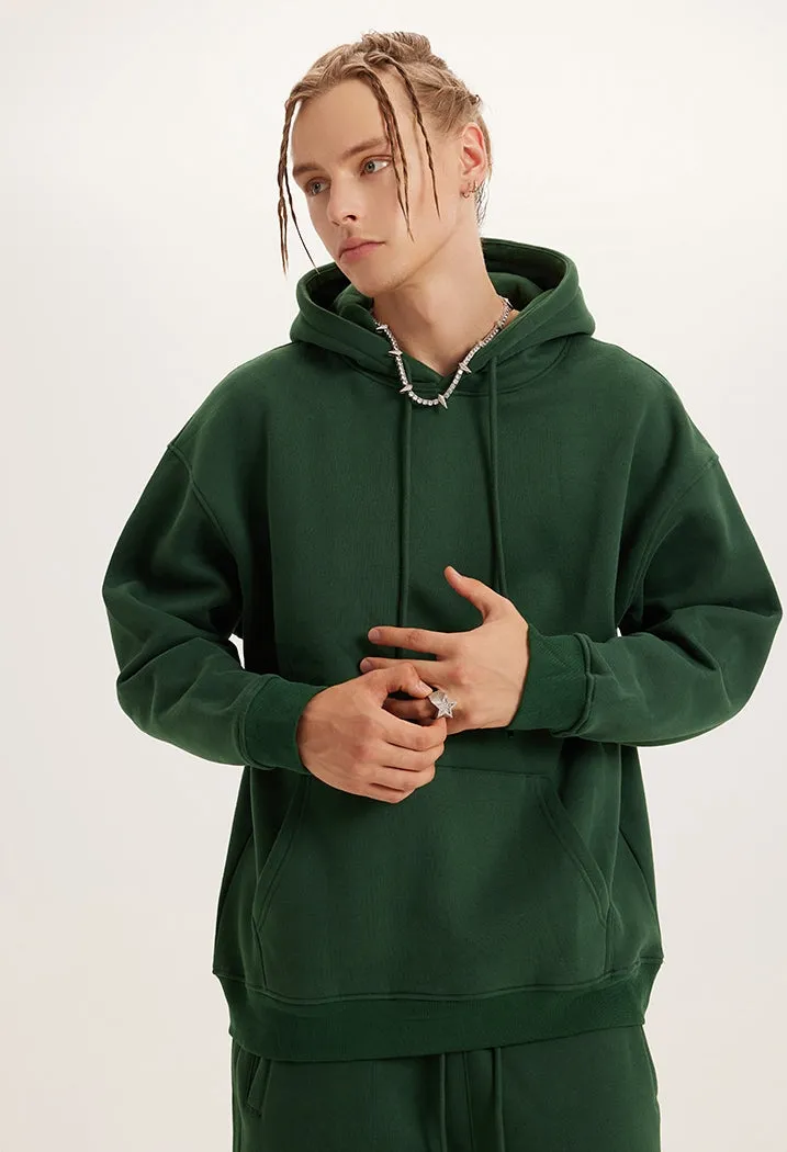 Fleece Lining Oversize Hoodie & Fleece Lining Sweatpants WN9945