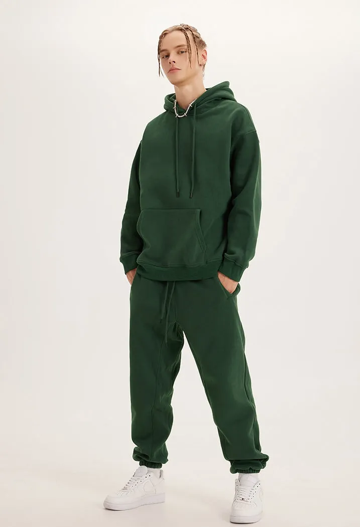 Fleece Lining Oversize Hoodie & Fleece Lining Sweatpants WN9945