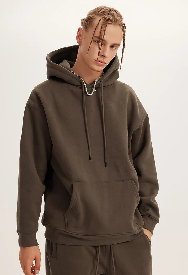Fleece Lining Oversize Hoodie & Fleece Lining Sweatpants WN9945