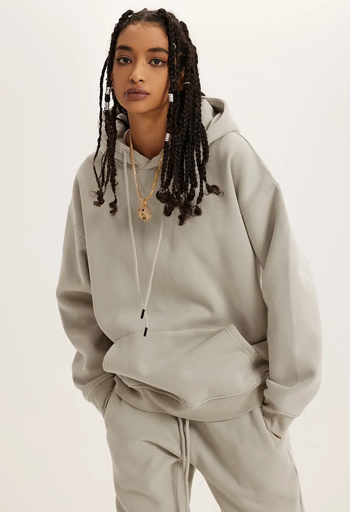 Fleece Lining Oversize Hoodie & Fleece Lining Sweatpants WN9945