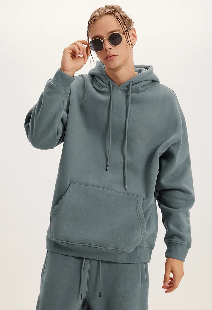Fleece Lining Oversize Hoodie & Fleece Lining Sweatpants WN9945