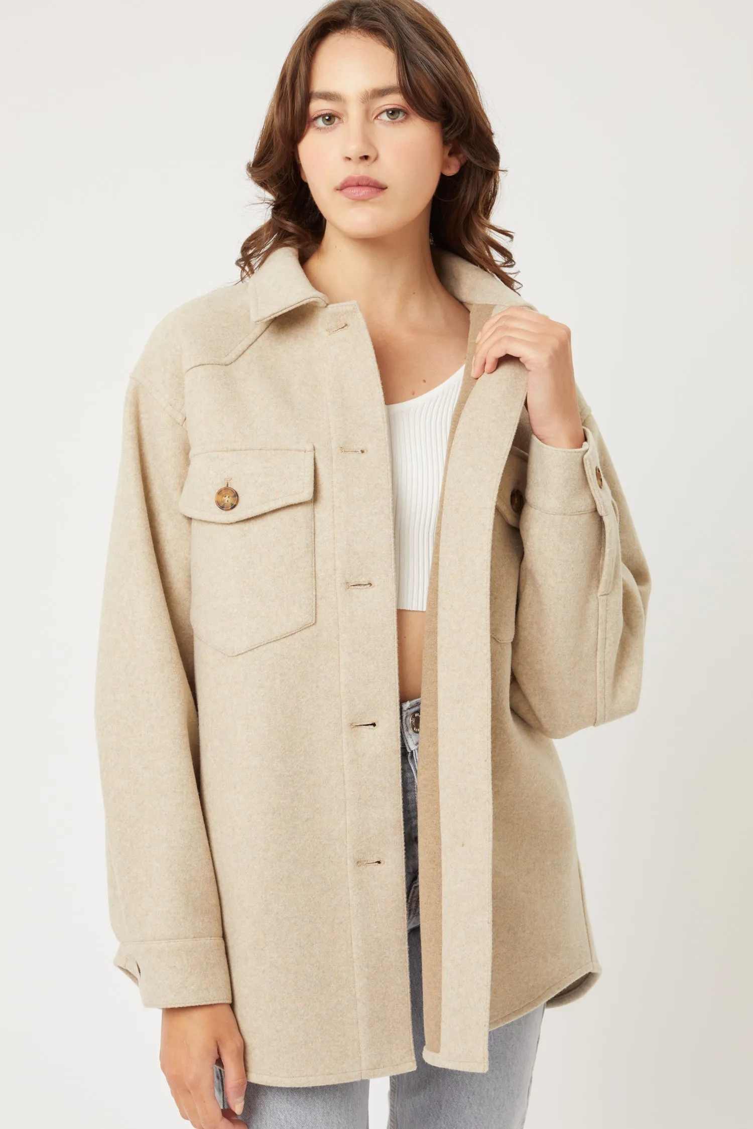 Fleece Oversized Jacket