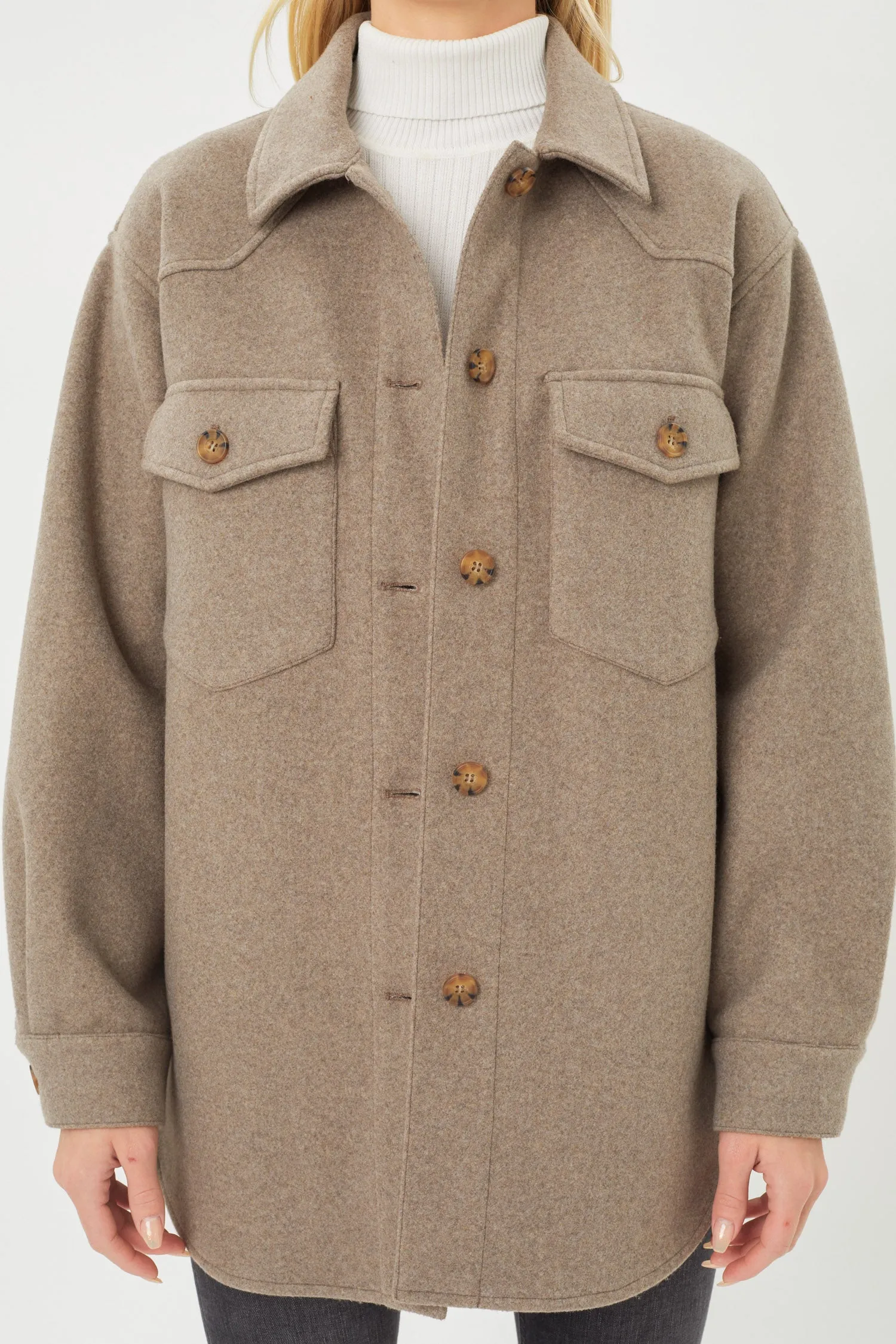 Fleece Oversized Jacket