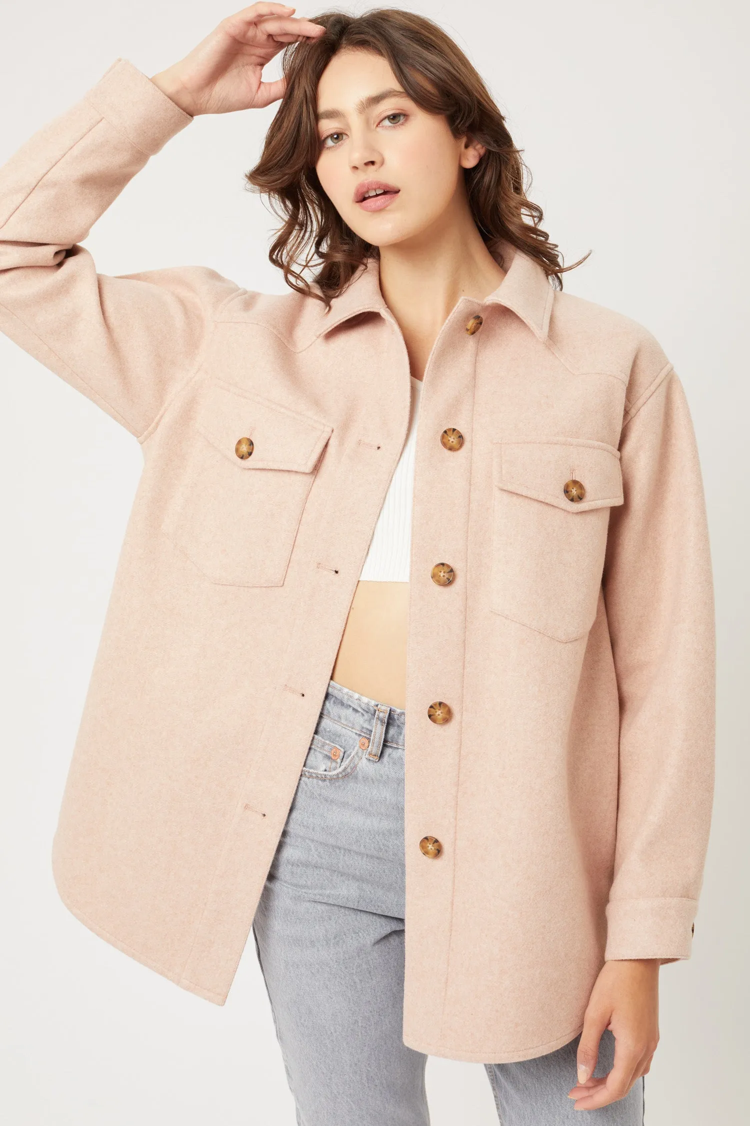 Fleece Oversized Jacket