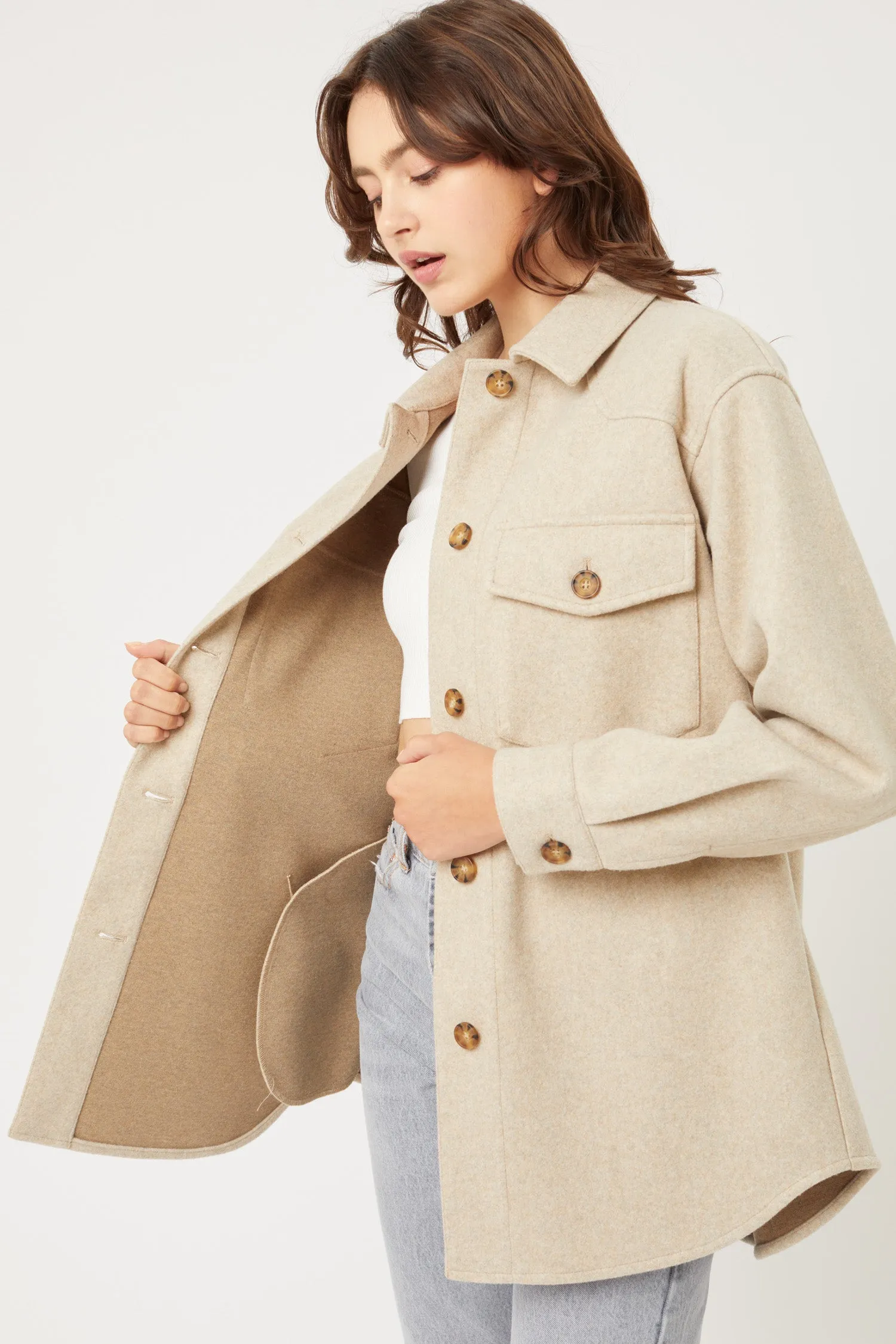 Fleece Oversized Jacket
