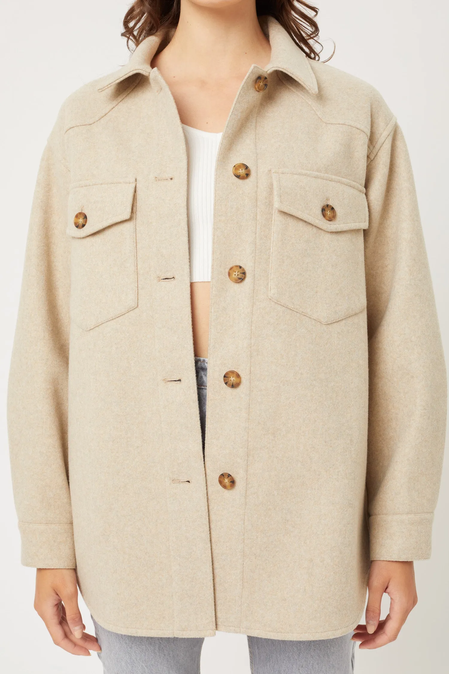 Fleece Oversized Jacket