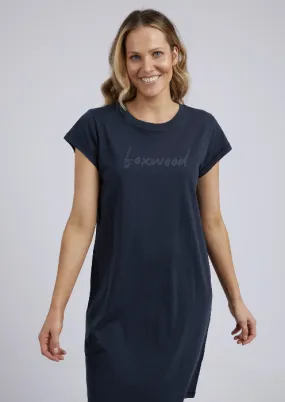 Foxwood Signature Tee Dress - Navy
