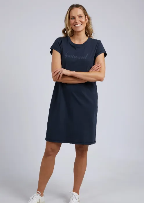 Foxwood Signature Tee Dress - Navy