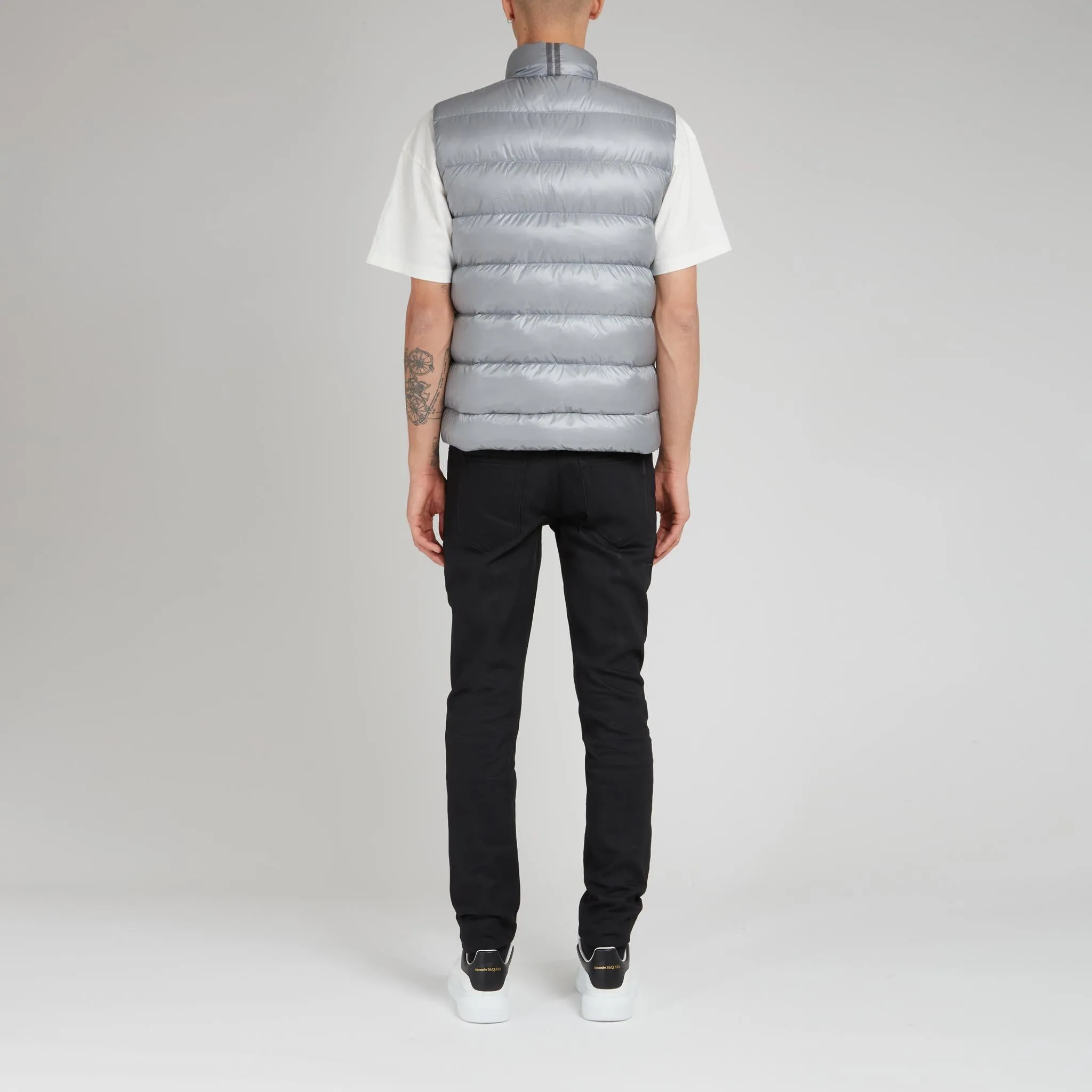 Gilet imbottito "Crofton" in tessuto grigio