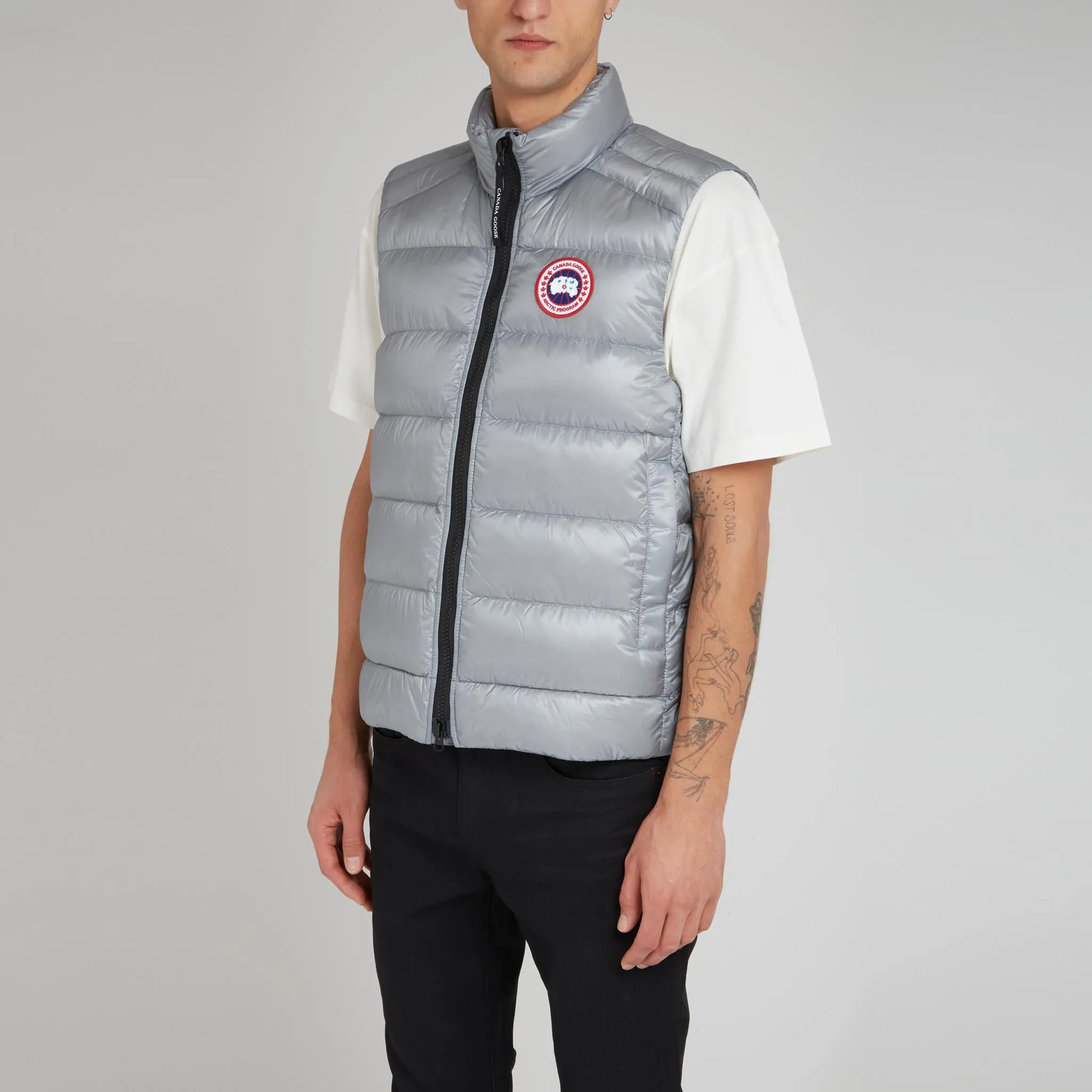 Gilet imbottito "Crofton" in tessuto grigio