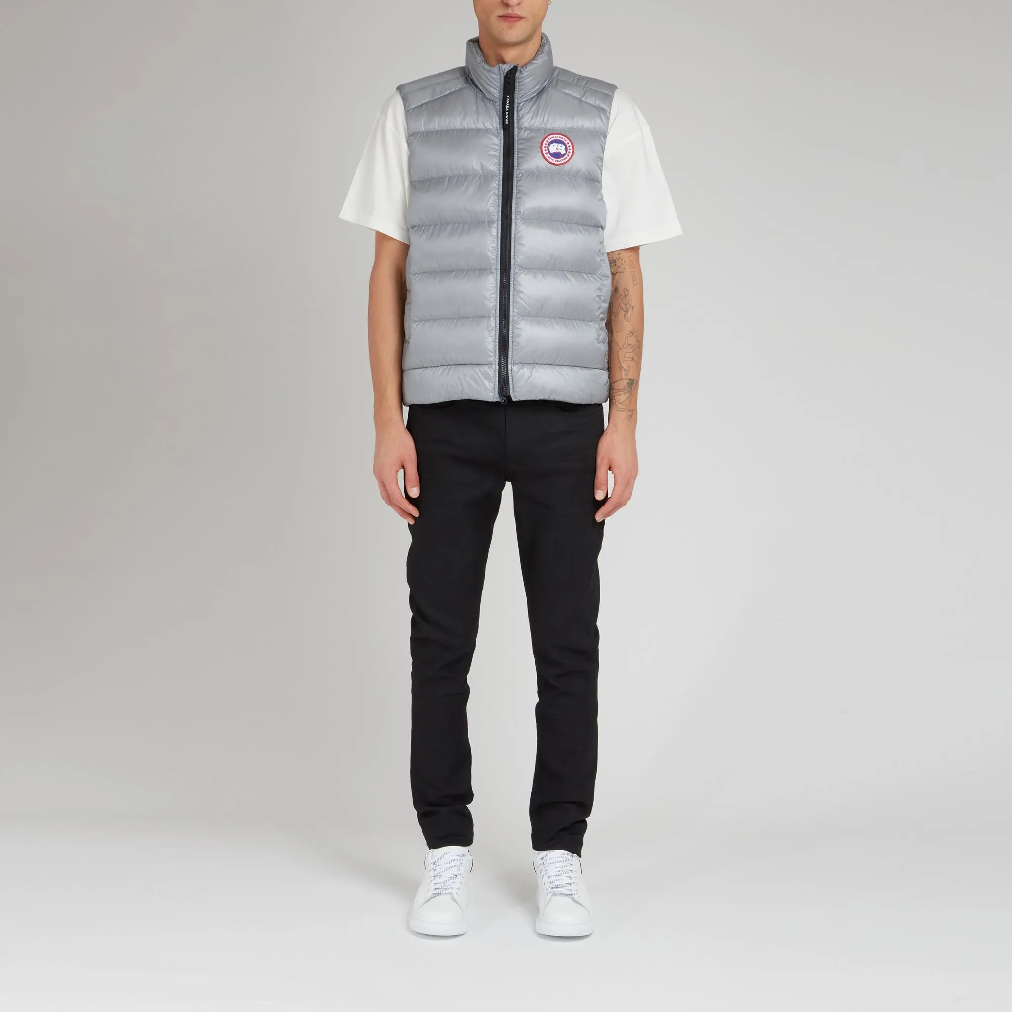 Gilet imbottito "Crofton" in tessuto grigio
