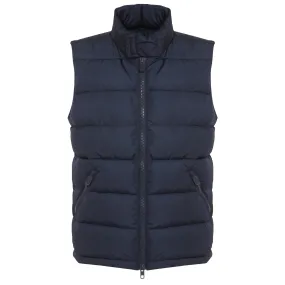 Gilet in tessuto blu
