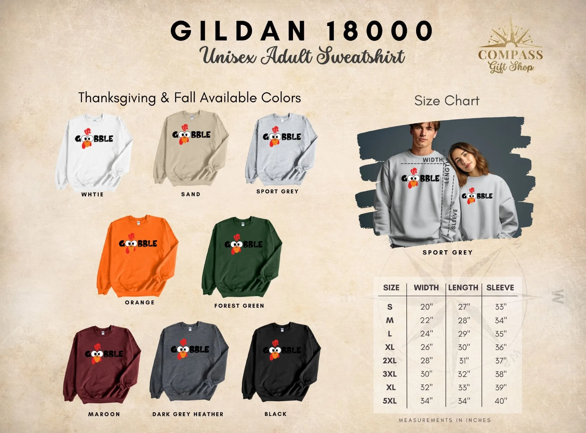 Gobble Turkey Face Shirt,Tank, Sweatshirt and Matching Family Shirts. Perfect for a Fall, Autumn or Thanksgiving Gift