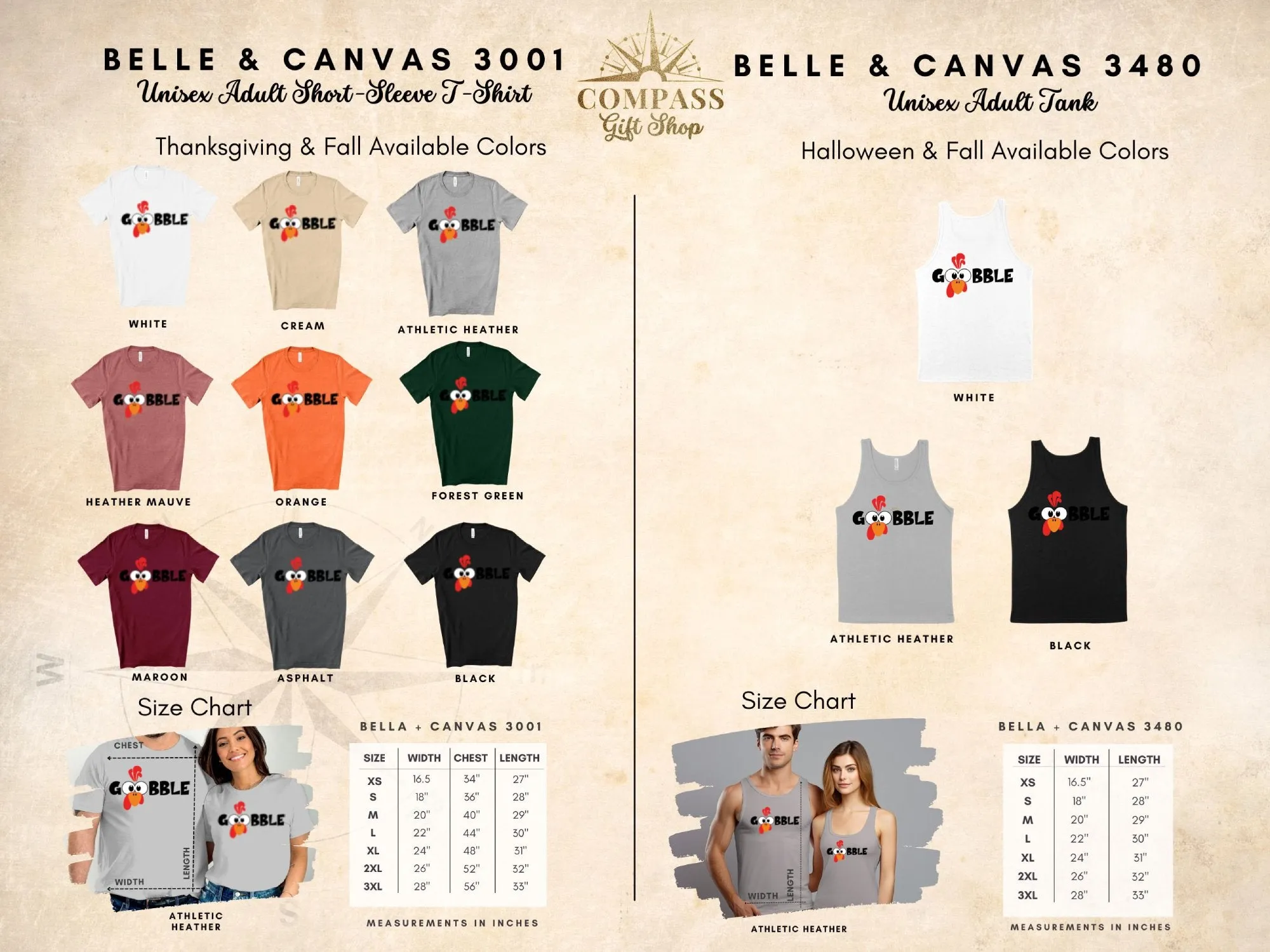 Gobble Turkey Face Shirt,Tank, Sweatshirt and Matching Family Shirts. Perfect for a Fall, Autumn or Thanksgiving Gift