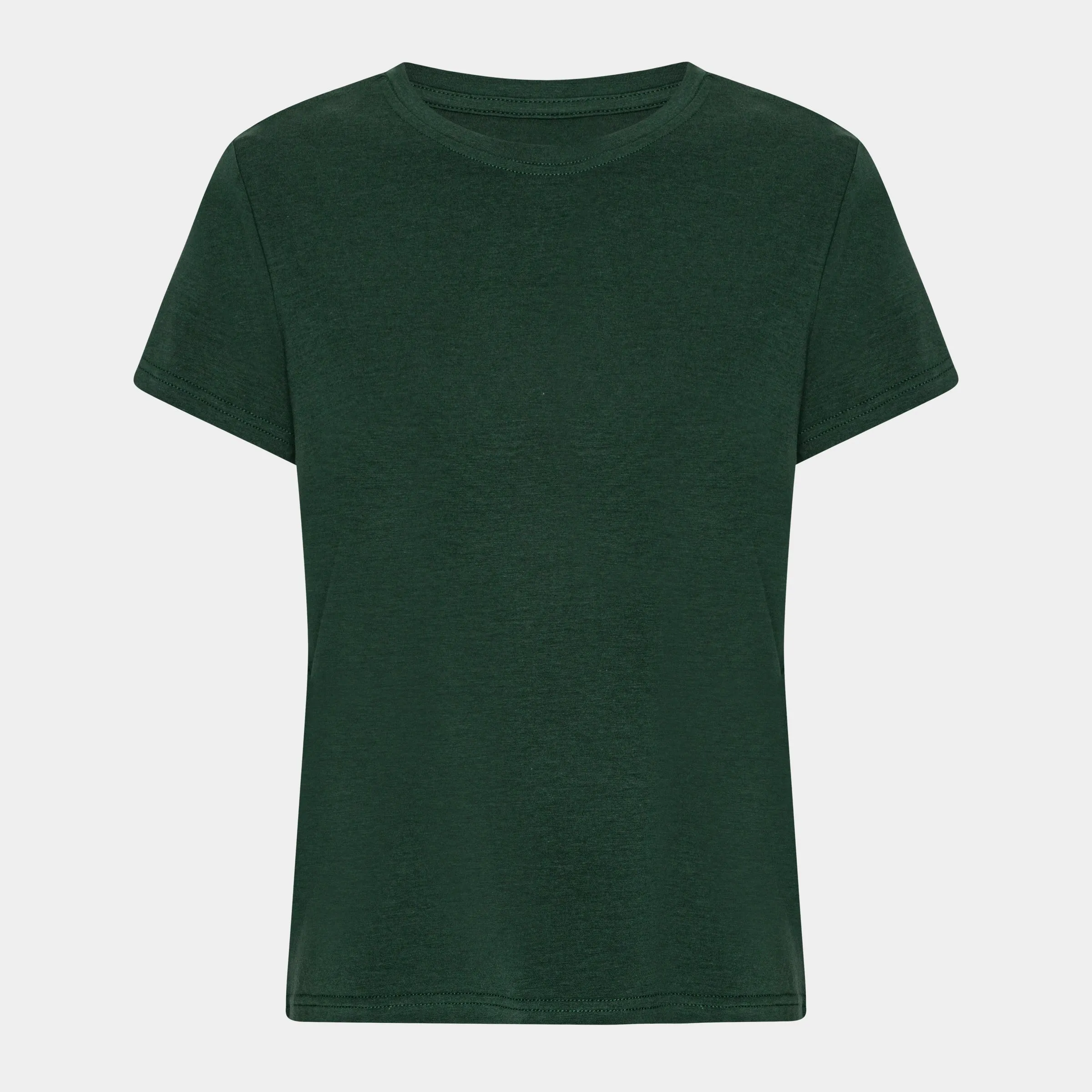 Grøn kortærmet bambus T-shirt