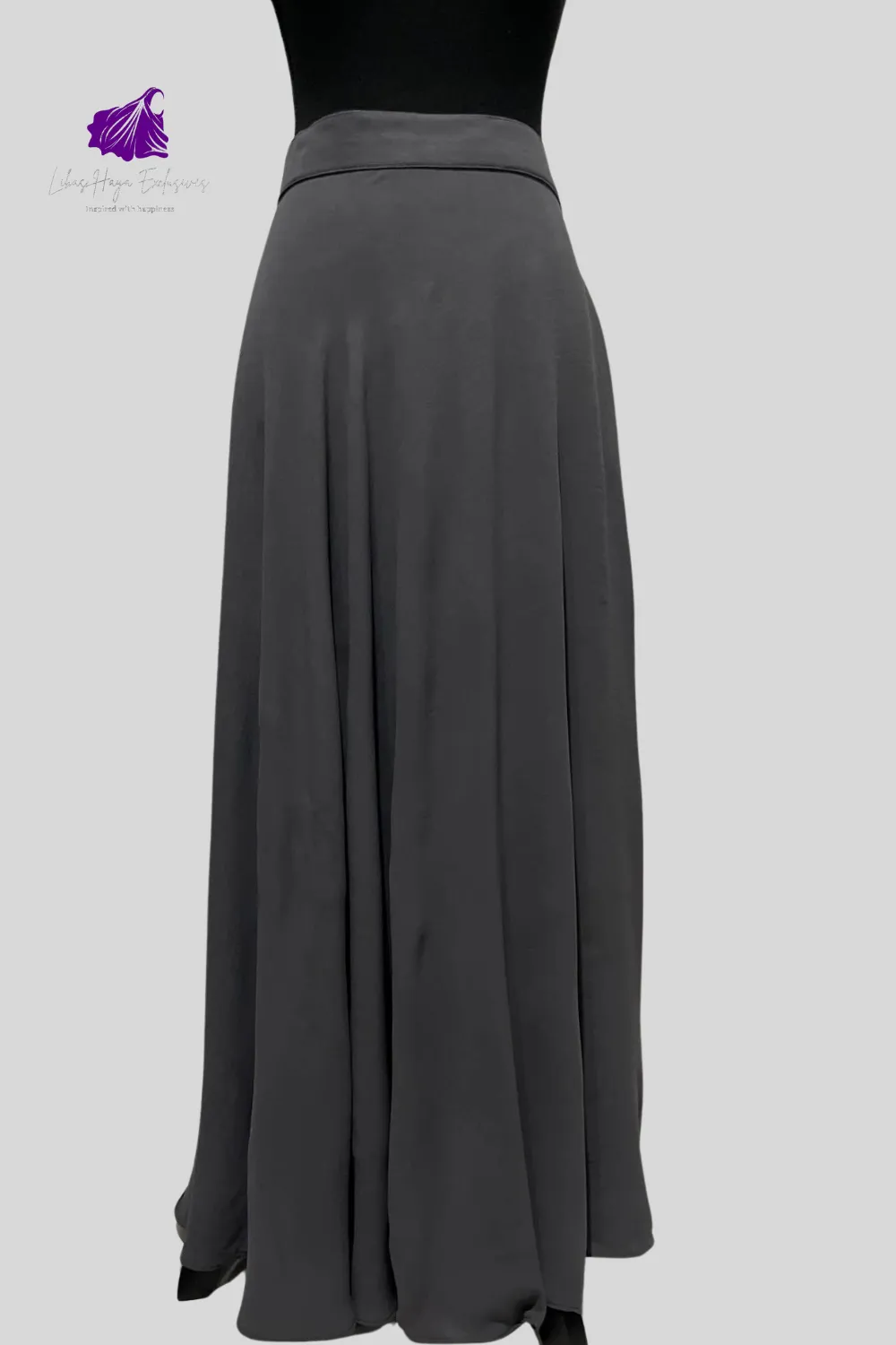 Hiba High Waist Skirt With Pockets-Gray| Bestseller