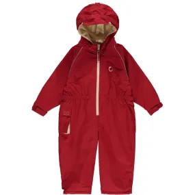 Hippychick Toddler All-In-One Waterproof Fleece Lined Suit (Fiesta Red)