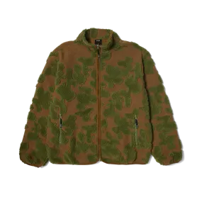 HUF Abstract High Pile Jacquard Fleece - Mud