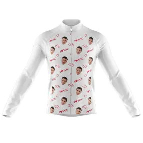 I love you Custom Face Thermal Club Jersey (white)