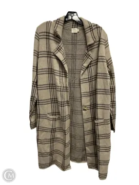 Jacket Fleece By Dreamers In Brown, Size: M