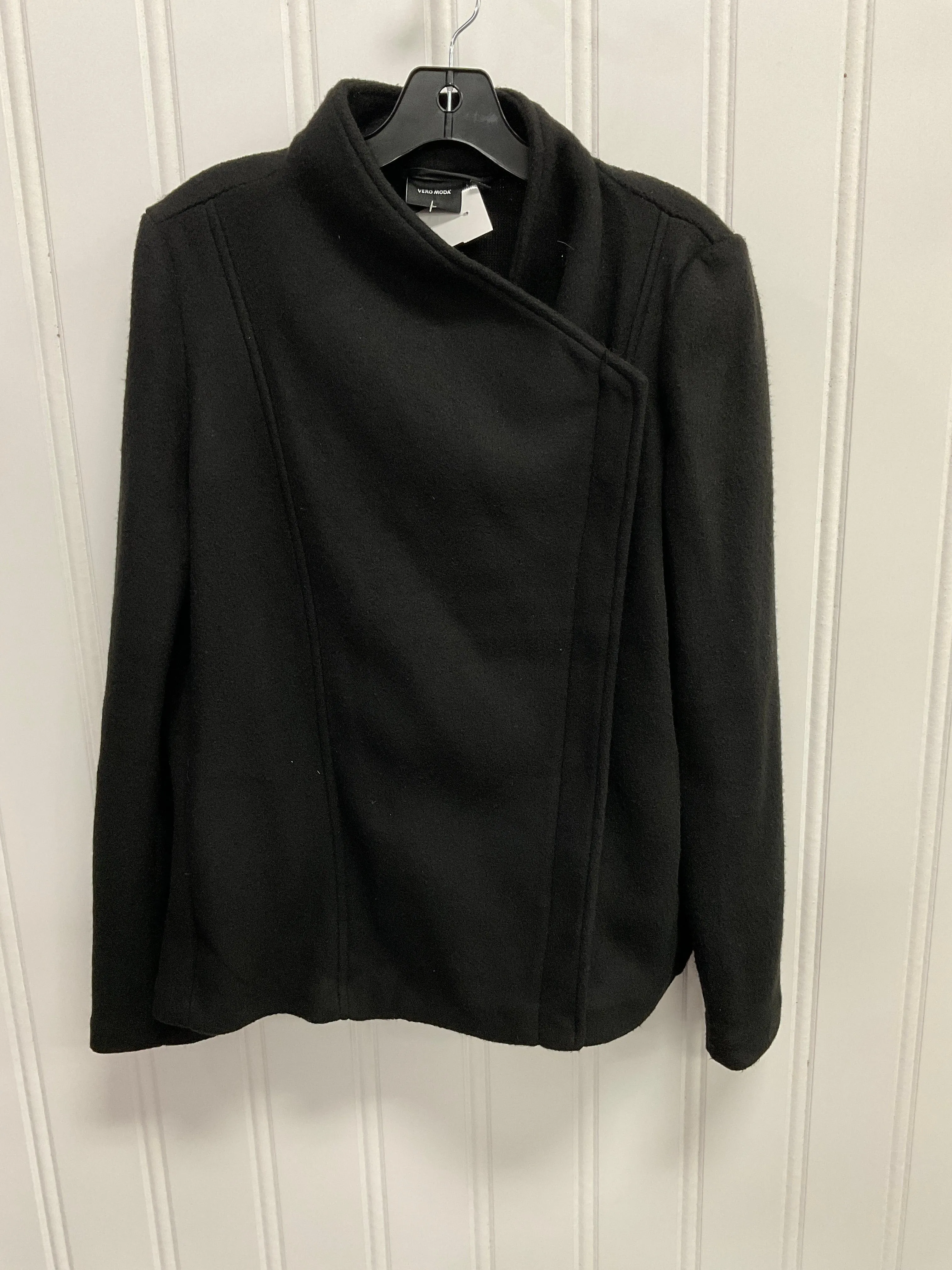 Jacket Fleece By Vero Moda In Black, Size: L