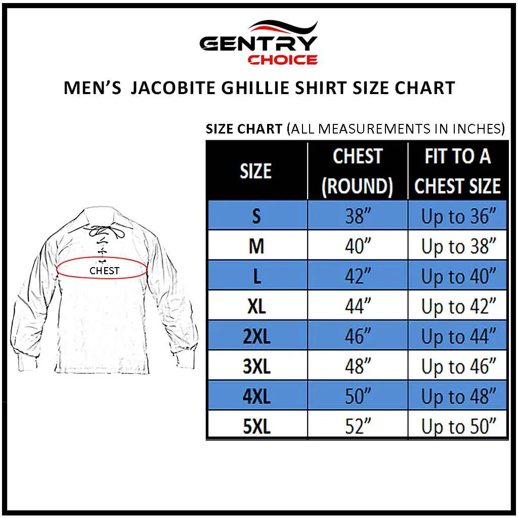 Jacobite Shirt Navy Blue Ghillie Shirt