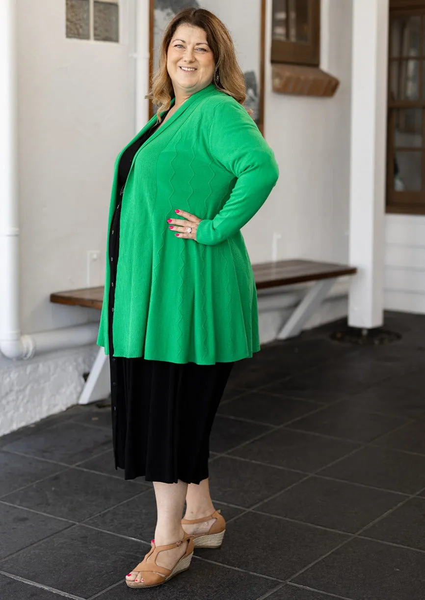 Jasper Swing Cardigan in Green
