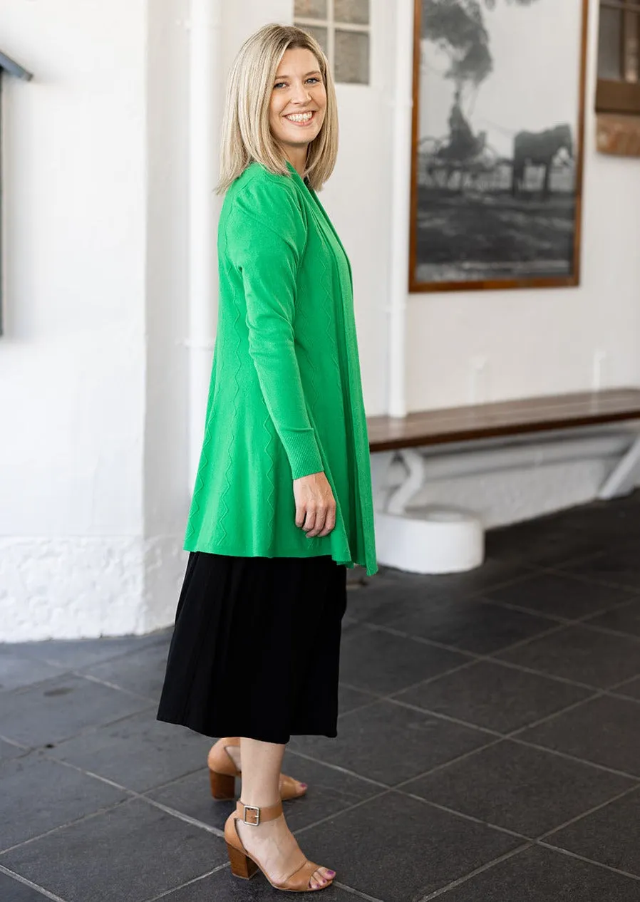 Jasper Swing Cardigan in Green