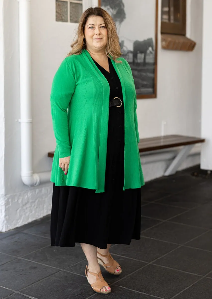 Jasper Swing Cardigan in Green