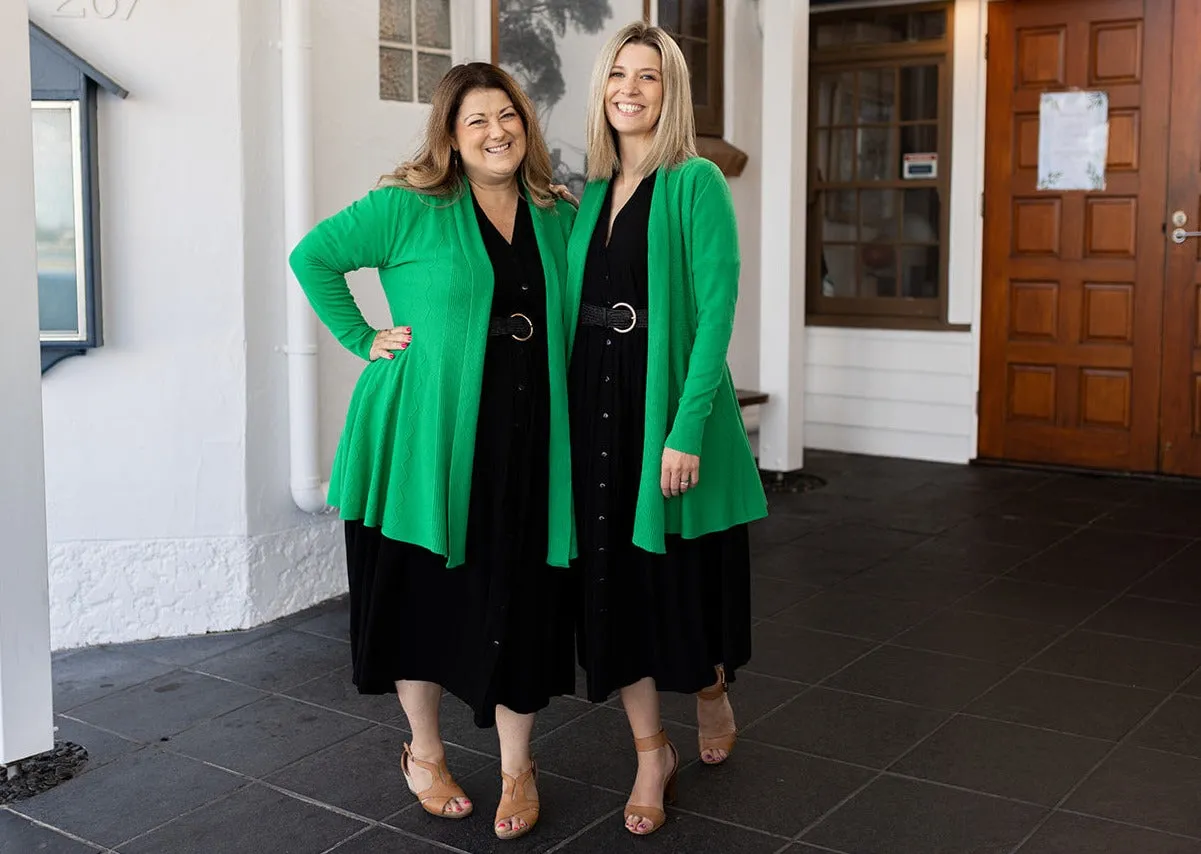 Jasper Swing Cardigan in Green