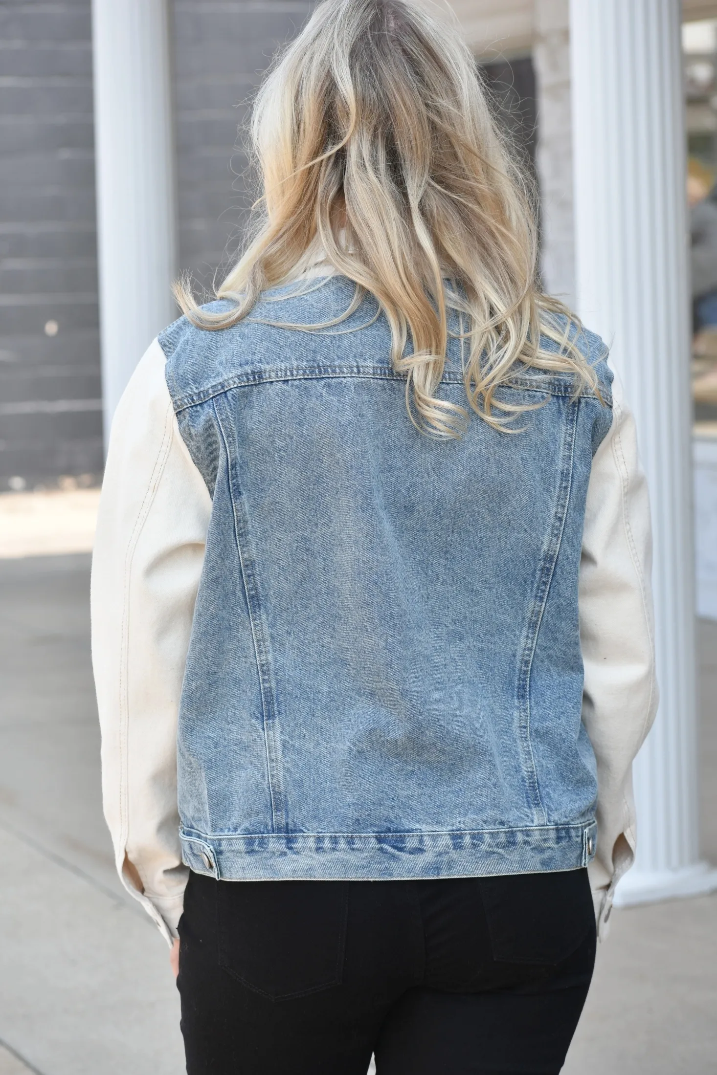 Jaxon Color Block Denim Jacket
