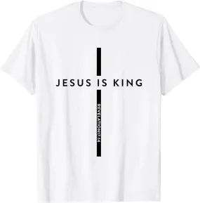 Jesus Is King T-Shirt - Christian Streetwear | Faith-Based Apparel for Men & Women