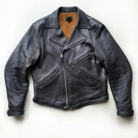 Jet Black Classic leather jacket
