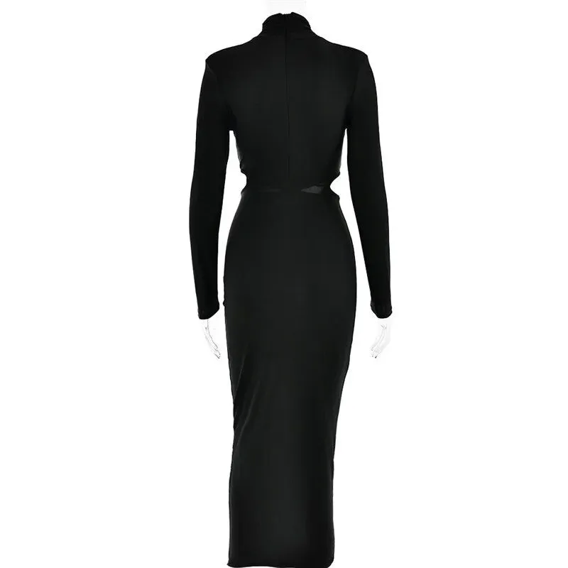 Joan Hollow Out Sexy Maxi Dress