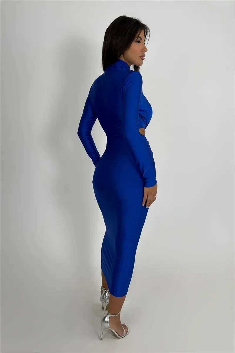 Joan Hollow Out Sexy Maxi Dress