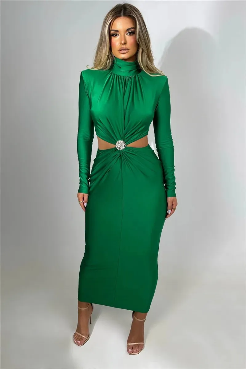 Joan Hollow Out Sexy Maxi Dress