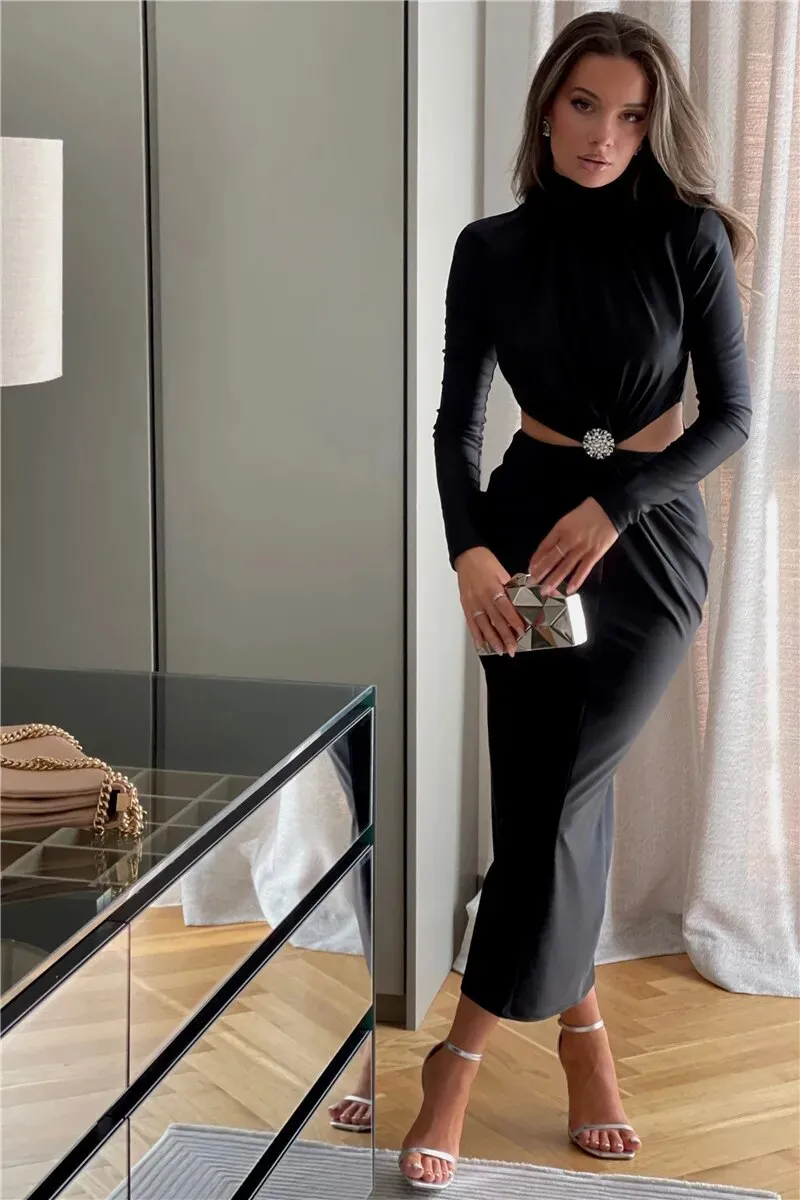 Joan Hollow Out Sexy Maxi Dress