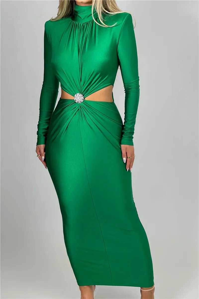Joan Hollow Out Sexy Maxi Dress