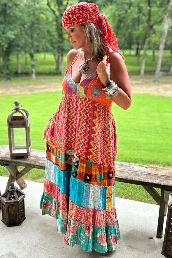 Kantha Sunrise Dress "Gertie" by Jaded Gypsy