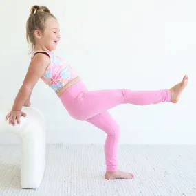 Kids CloudActive™ Leggings | Power Pink