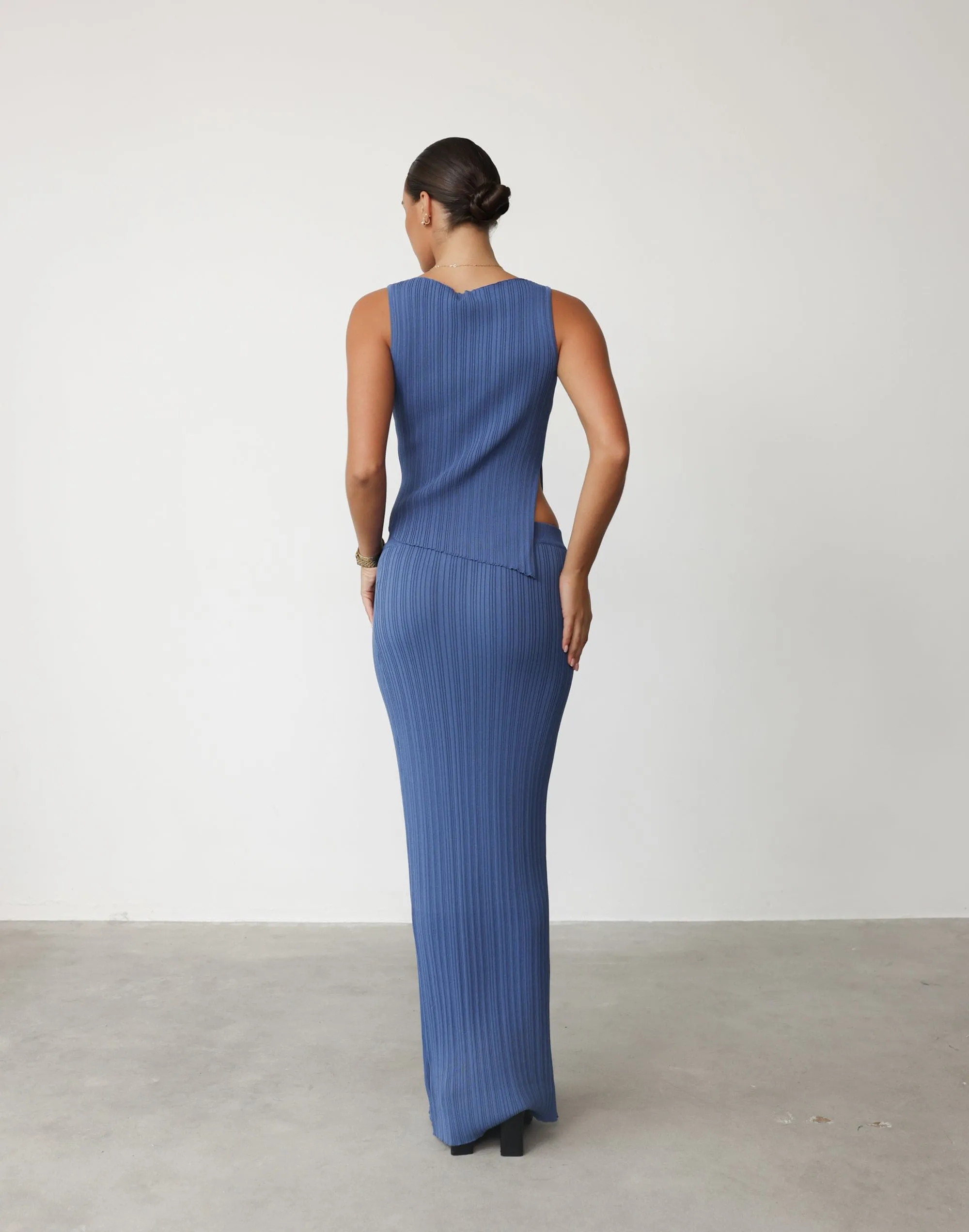 Kienna Maxi Skirt (Sapphire)