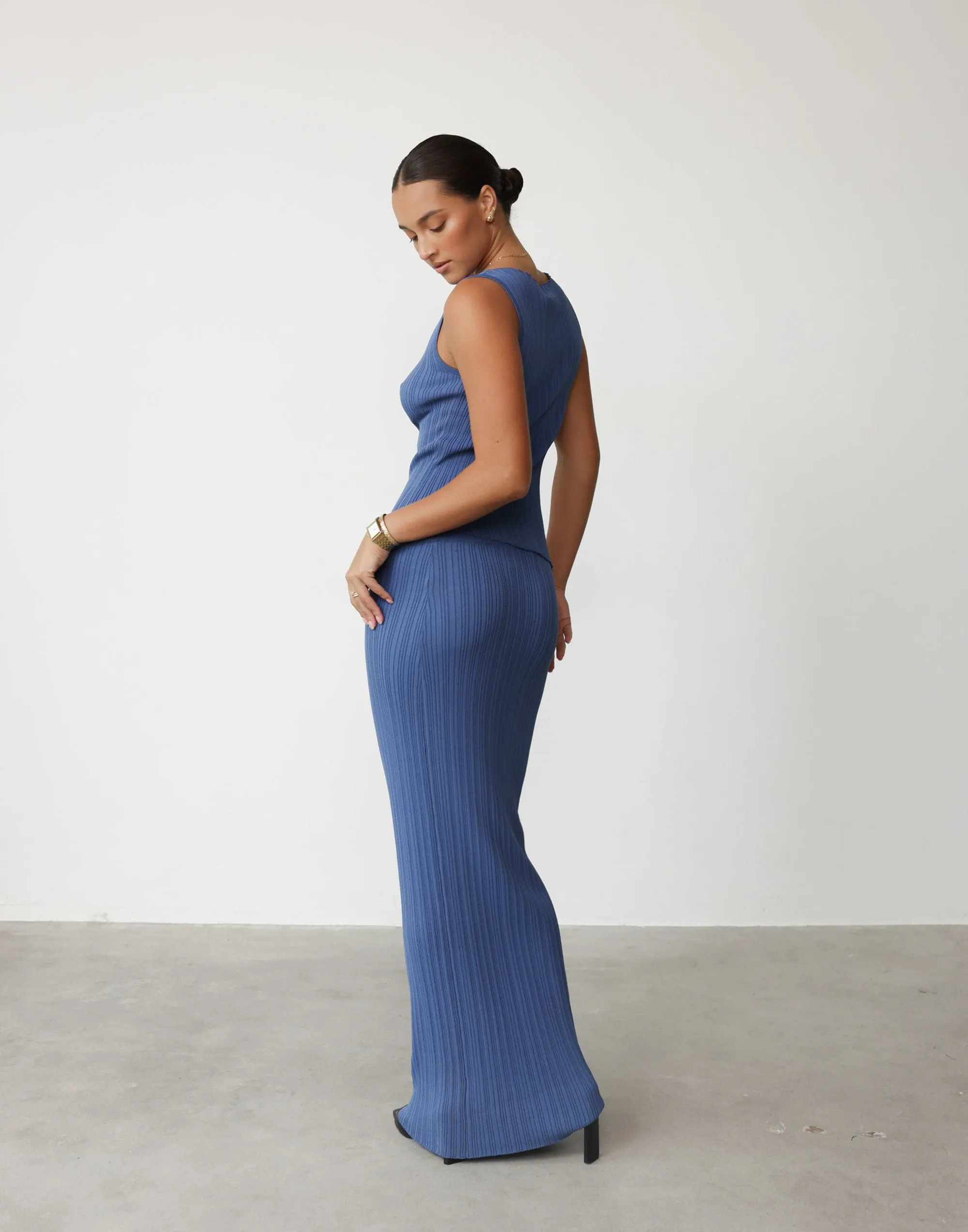 Kienna Maxi Skirt (Sapphire)