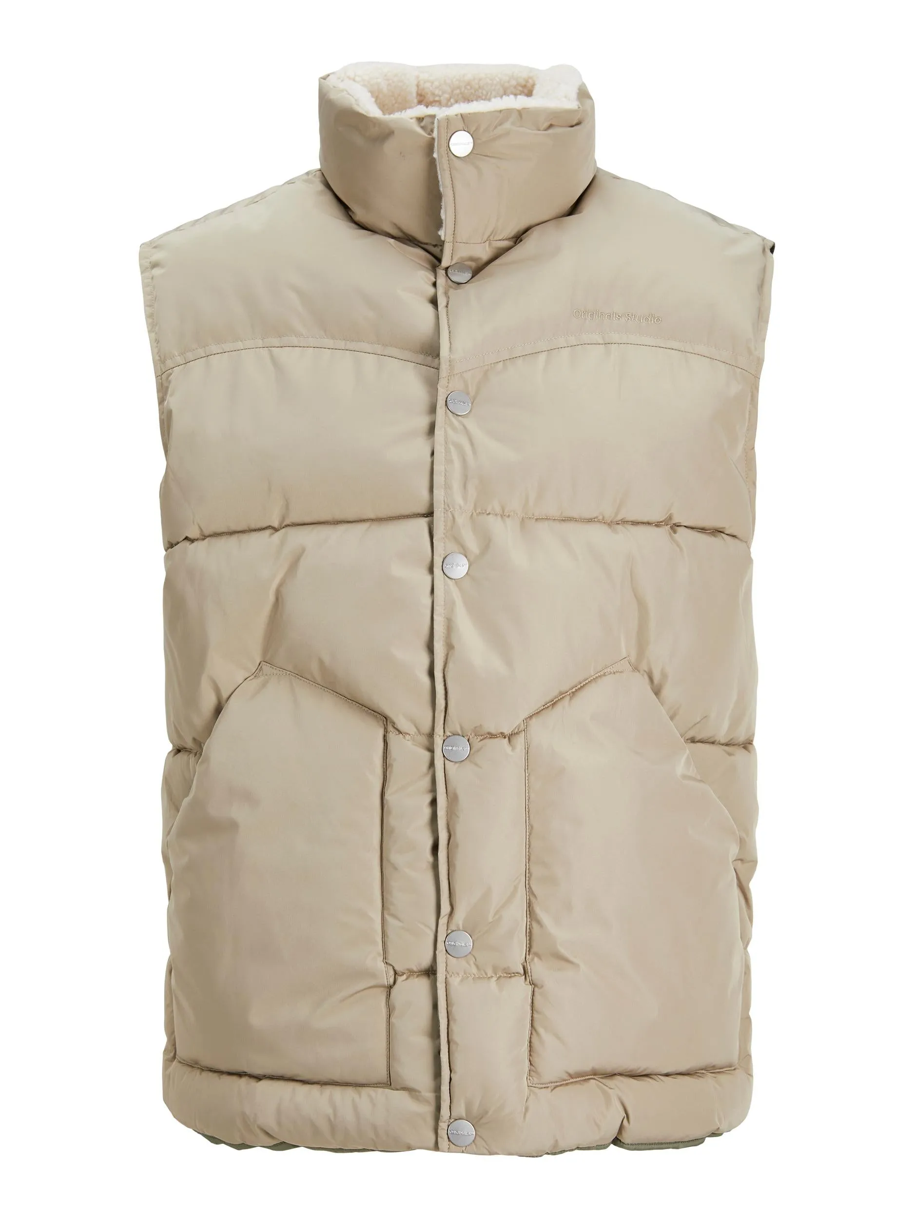 Lakewood Bodywarmer Button Fastening-Coriander