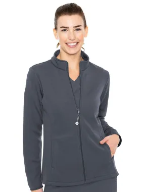 Layers - Women's Med Tech Zip Front Solid Scrub Jacket