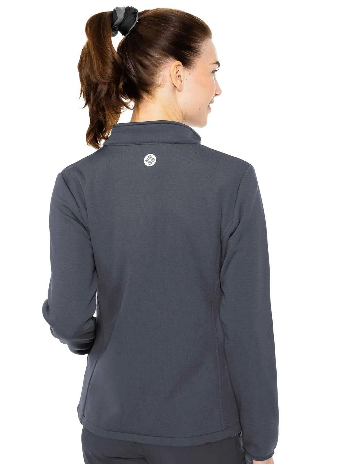 Layers - Women's Med Tech Zip Front Solid Scrub Jacket