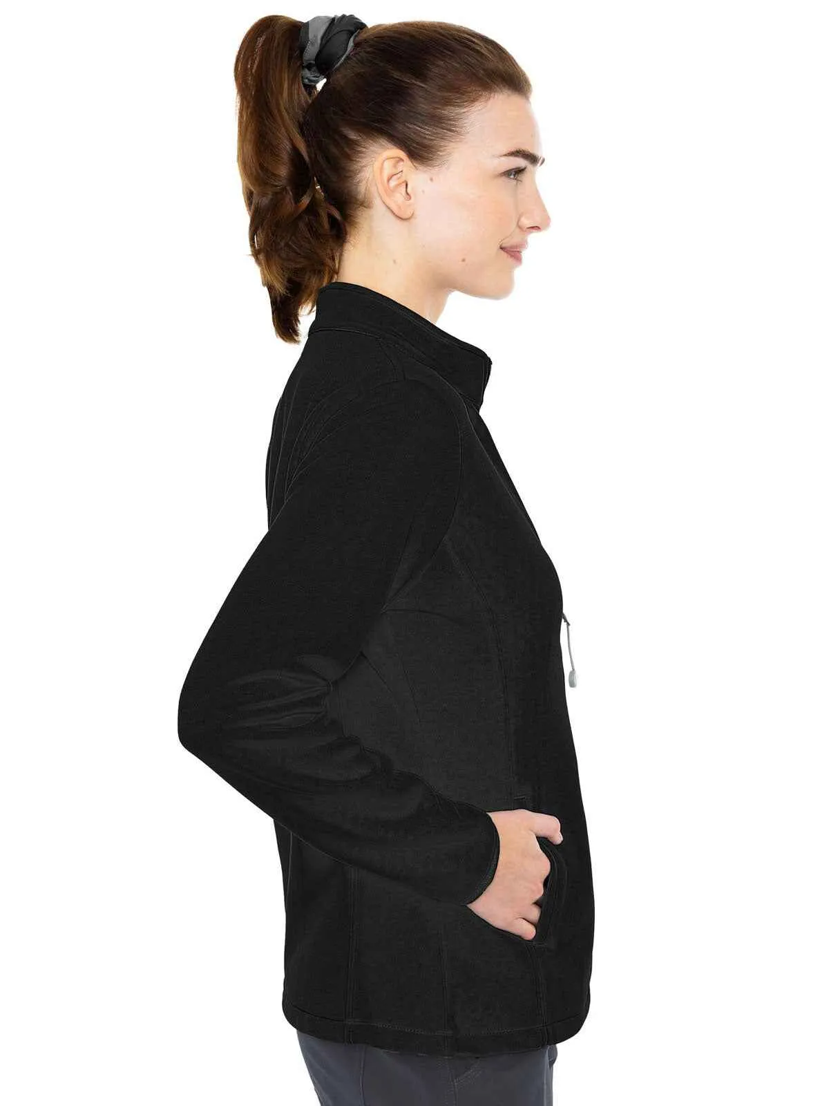 Layers - Women's Med Tech Zip Front Solid Scrub Jacket